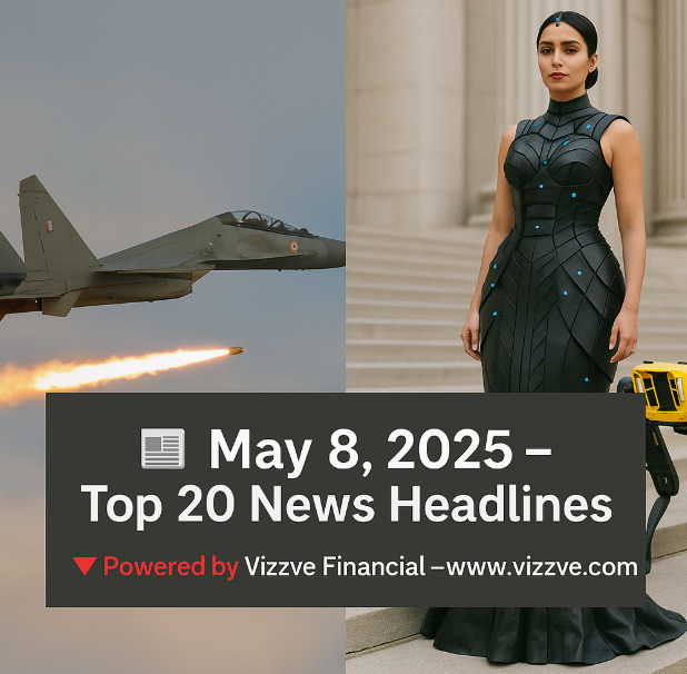 Today Breaking News Headlines – May 8, 2025 | India-Pak Tensions, Met Gala Buzz & More